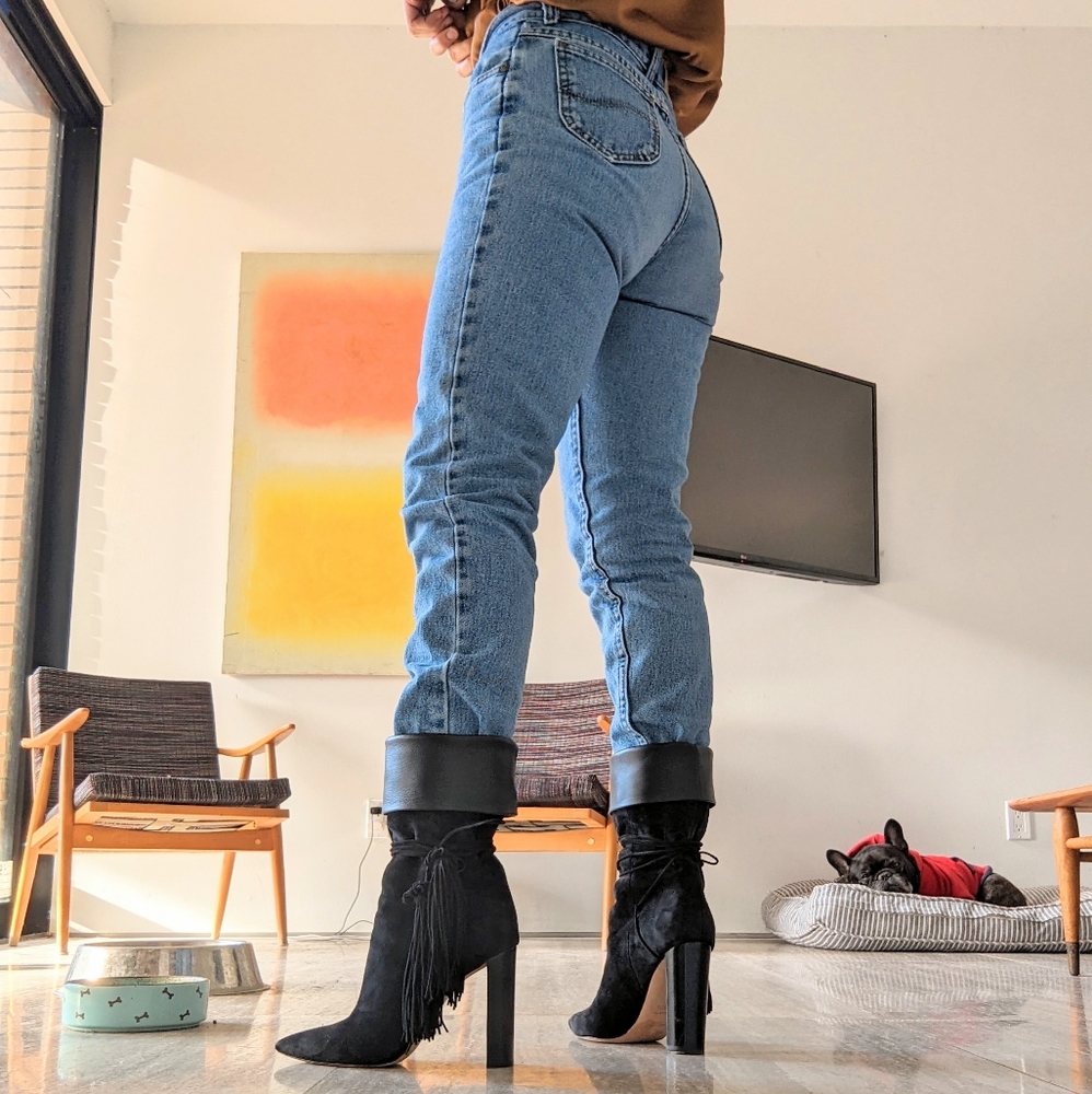 Yves Saint Laurent Tassel Boots